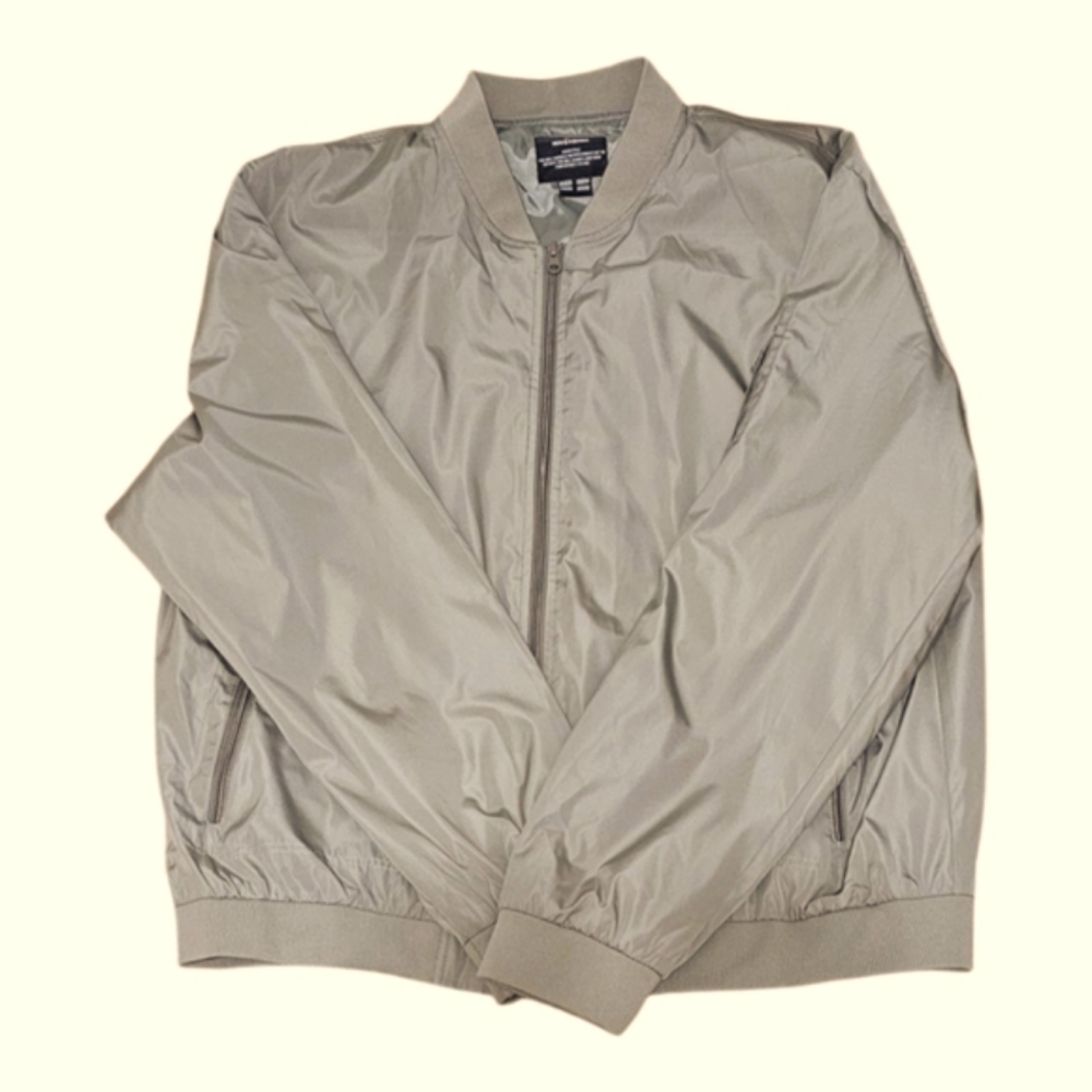 TBMPOY Lightweight Men's Tan Bomber Jacket 3XL - Picture 2 of 8